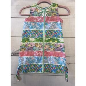 Lilly Pulitzer Girls Shift Fish Patchwork Sz 6